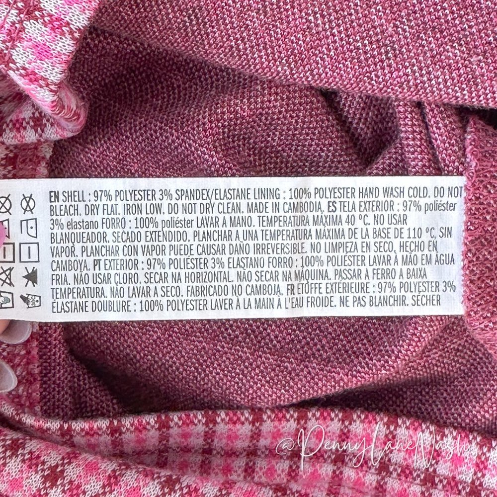 Forever 21 Plus Size Sleeveless Plaid Mini Dress Pink Multi - Picture 7 of 9